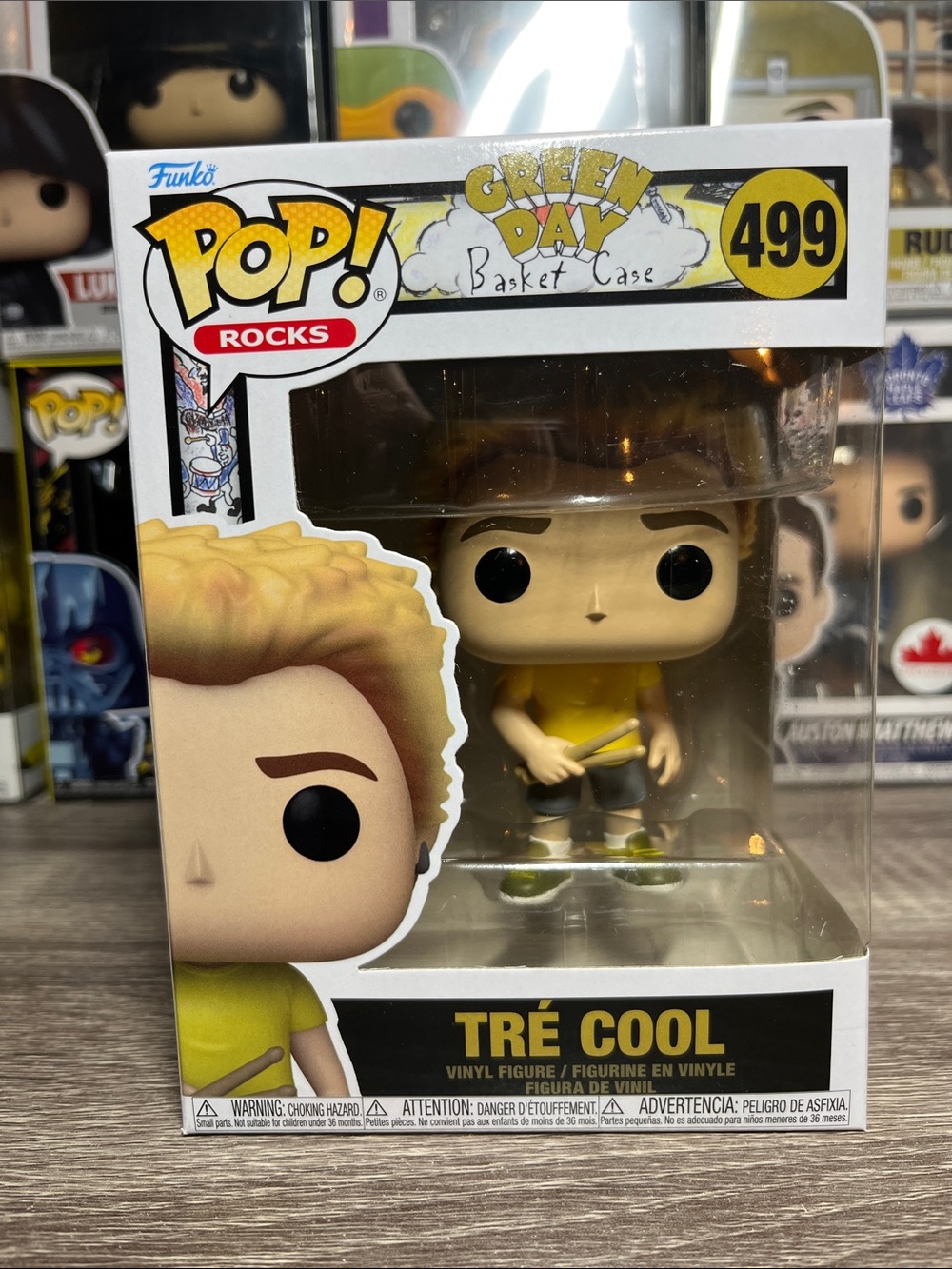Funko Pop! Rocks Tré Cool from Green Day in Yellow and Green (499)